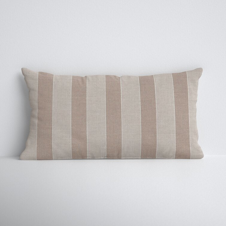 Striped outdoor hotsell lumbar pillows